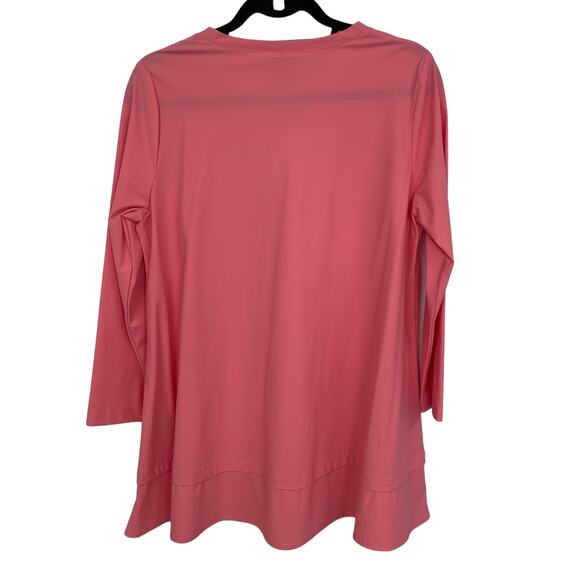 NWT IC Collection Long Sleeve Top Coral Small - Picture 3 of 5